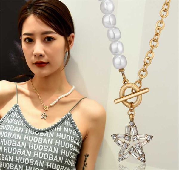 pendant necklaces 316l stainless steel hip-hop female pearl zircon star titanium necklace double chain to buckle short no fade, Silver
pendant necklaces 316l stainless steel hip-hop female pearl zircon star titanium necklace double chain to buckle short no fade, Silver
