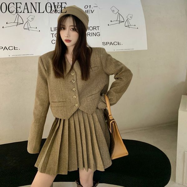 plaid femme solid v neck short single breasted vintage mujer chaquate spring korean blazer women 19660 210415, White;black
plaid femme solid v neck short single breasted vintage mujer chaquate spring korean blazer women 19660 210415, White;black
