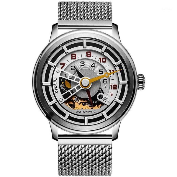 wristwatches angie luxury men wrist watch,mens automatic mechanical watches man fashion wristwatch sport waterproof military clock sapphire, Slivery;brown
wristwatches angie luxury men wrist watch,mens automatic mechanical watches man fashion wristwatch sport waterproof military clock sapphire, Slivery;brown