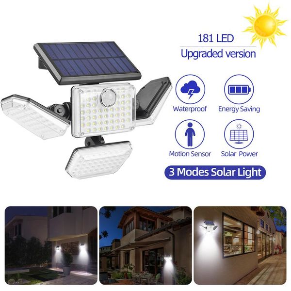 outdoor wall lamps 181led solar light four-sided lighting human body induction waterproof garden courtyard security street lamp
outdoor wall lamps 181led solar light four-sided lighting human body induction waterproof garden courtyard security street lamp