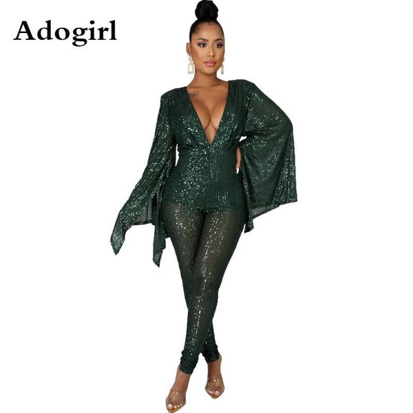 women's jumpsuits & rompers sequined jumpsuit butterfly sleeve deep v-neck glitter club party outfits skinny playsuits overalls plus si, Black;white
women's jumpsuits & rompers sequined jumpsuit butterfly sleeve deep v-neck glitter club party outfits skinny playsuits overalls plus si, Black;white