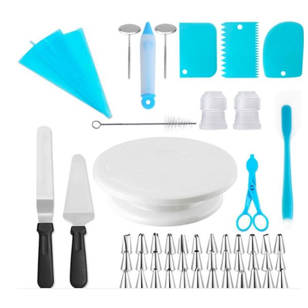/ 52pcs cake decorating table set rotating turntable baking tool for family birthday party & pastry tools
/ 52pcs cake decorating table set rotating turntable baking tool for family birthday party & pastry tools