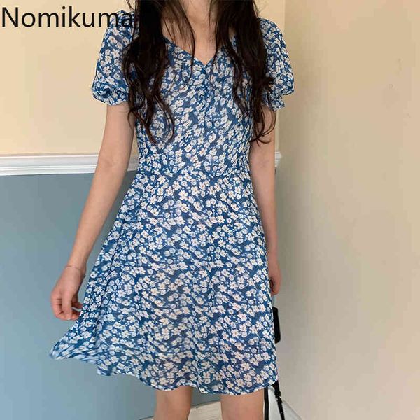 nomikuma folral printed summer dress women high waist v neck short sleev dresses female korean style vestidos mujer 210514, Black;gray
nomikuma folral printed summer dress women high waist v neck short sleev dresses female korean style vestidos mujer 210514, Black;gray