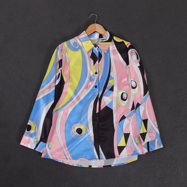 women's blouses & shirts women 2021 fashion button print vintage lapel collar street long sleeve female set blouse chic polyester, White
women's blouses & shirts women 2021 fashion button print vintage lapel collar street long sleeve female set blouse chic polyester, White