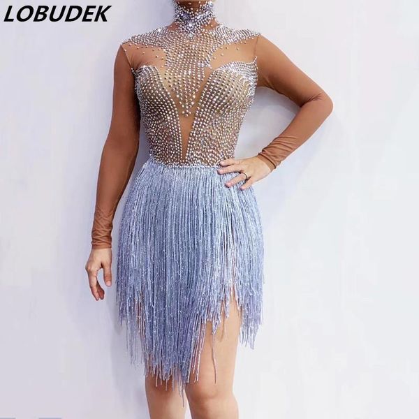 women stage performance elastic rhinestones tassel bodysuit nude mesh transparent fringes bodysuits club party leotard wear women's jum, Black;white
women stage performance elastic rhinestones tassel bodysuit nude mesh transparent fringes bodysuits club party leotard wear women's jum, Black;white