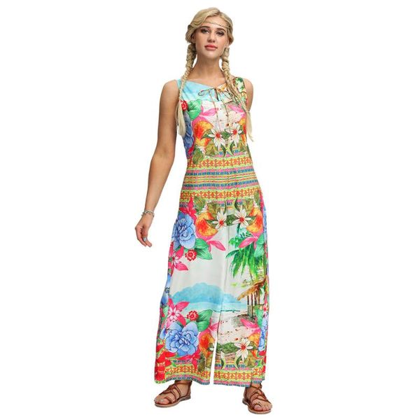 women's jumpsuits & rompers 2021 arrival flower digital printing casual fresh wide leg jumpsuit bohemian loose fashion sleeveless strap, Black;white
women's jumpsuits & rompers 2021 arrival flower digital printing casual fresh wide leg jumpsuit bohemian loose fashion sleeveless strap, Black;white