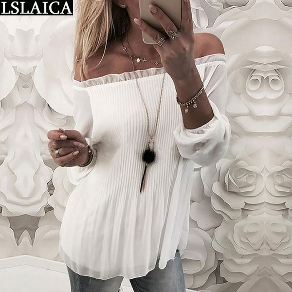 womens and blouses white off the shoulder mesh casual folds long sleeve office chiffon women clothing 210520
womens and blouses white off the shoulder mesh casual folds long sleeve office chiffon women clothing 210520