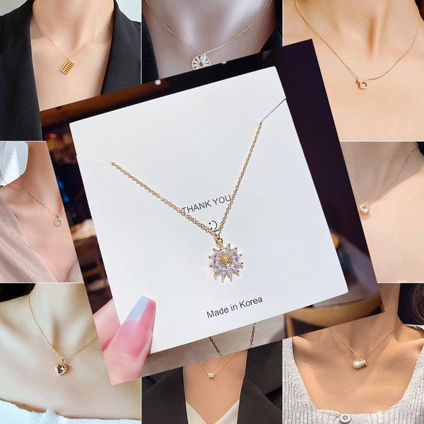 pendant necklaces titanium steel ladies necklace student clavicle chain female jewelry birthday gift wild simple, Silver
pendant necklaces titanium steel ladies necklace student clavicle chain female jewelry birthday gift wild simple, Silver