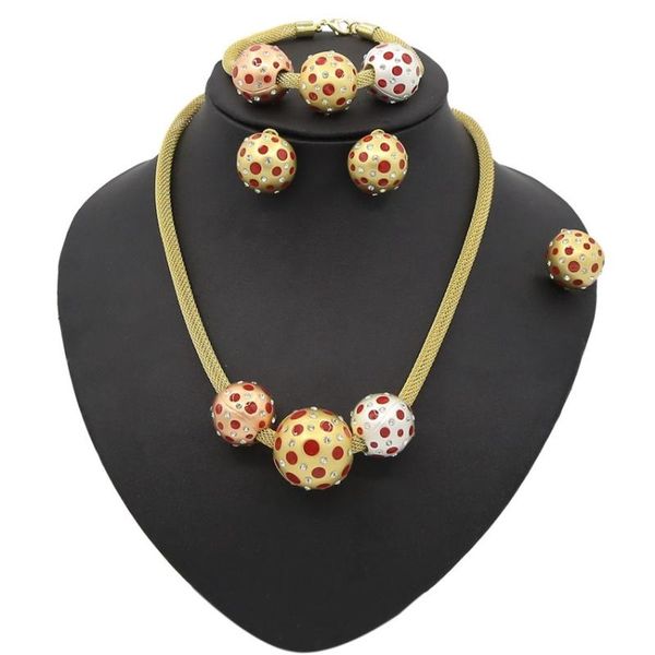 earrings & necklace yulaili dubai gold jewelry sets for women tricolor sphere bracelet ring bridal party fashion jewellery, Silver
earrings & necklace yulaili dubai gold jewelry sets for women tricolor sphere bracelet ring bridal party fashion jewellery, Silver