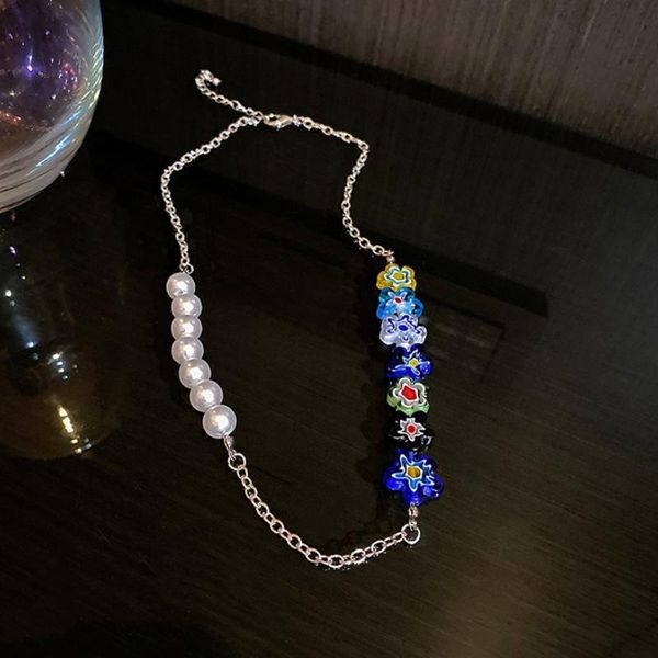 chokers boho multicolor flower pearl necklace for women men koren retro aesthetic strand chains choker on the neck fashion accessories, Golden;silver
chokers boho multicolor flower pearl necklace for women men koren retro aesthetic strand chains choker on the neck fashion accessories, Golden;silver