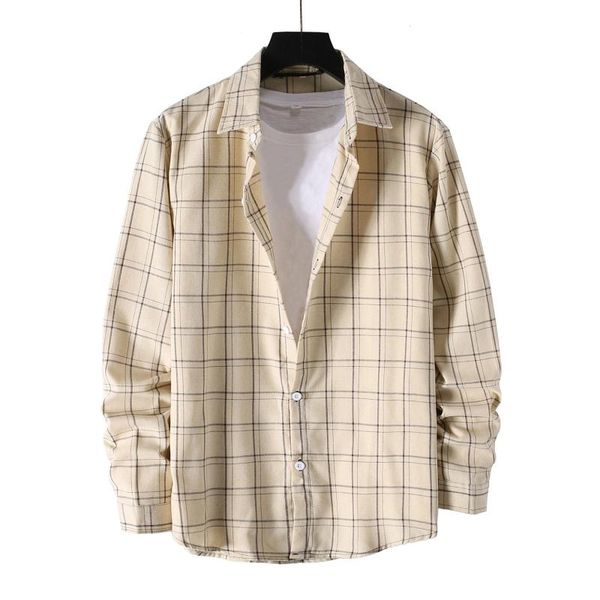 men's casual shirts spring cotton 2021 style printed plaid shirt long sleeve coats men size preppy drop streetwear, White;black
men's casual shirts spring cotton 2021 style printed plaid shirt long sleeve coats men size preppy drop streetwear, White;black