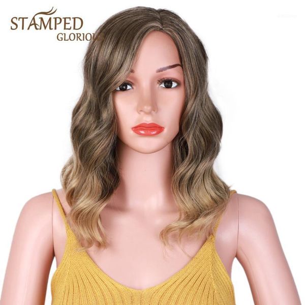 stamped glorious 16inches side part nature wave wig ombre brown blonde synthetic short wigs for black women1
stamped glorious 16inches side part nature wave wig ombre brown blonde synthetic short wigs for black women1