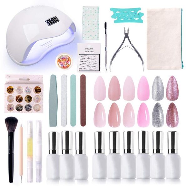 nail art kits gel polish starter kit, 6 colors 15ml with uv litght base coat and glossy & matte coat, tools
nail art kits gel polish starter kit, 6 colors 15ml with uv litght base coat and glossy & matte coat, tools