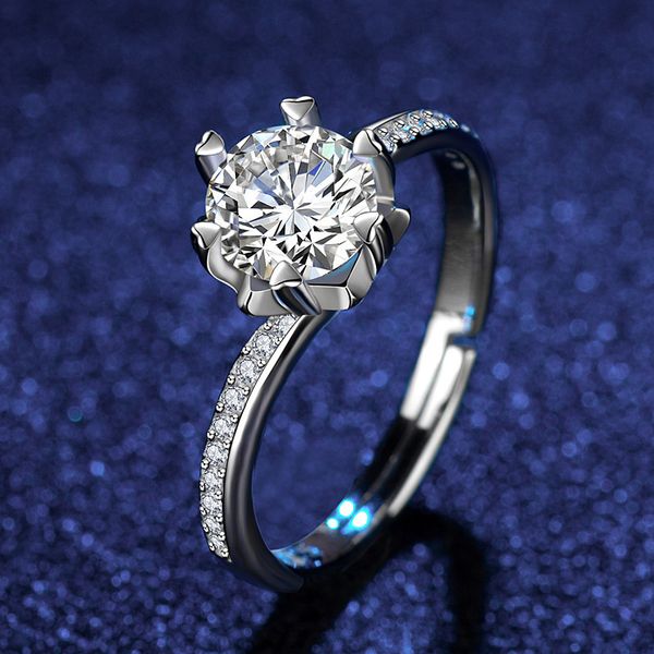 s925 sterling silver platinum-plated ring classic ladies valentine's day bride european and american fashion luxury jewelry not fade ad, Golden;silver
s925 sterling silver platinum-plated ring classic ladies valentine's day bride european and american fashion luxury jewelry not fade ad, Golden;silver