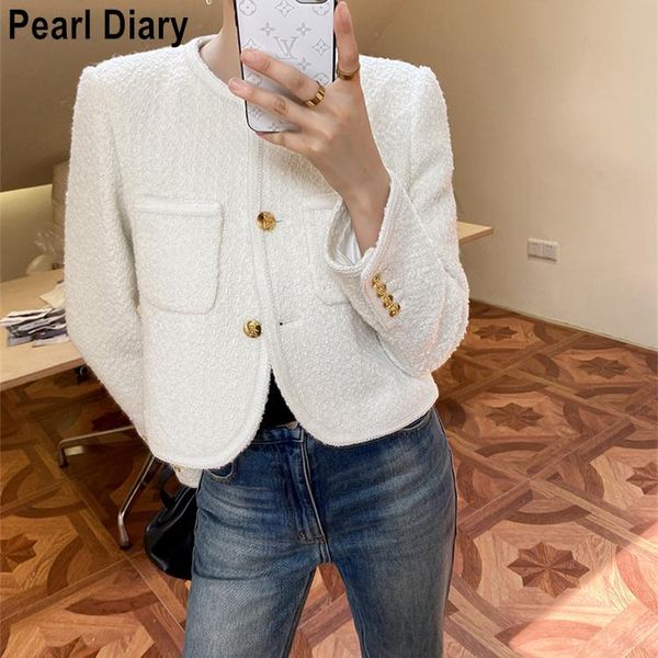 women's jackets autumn korean short tweed jacket ladies single breasted solid color vintage outerwear long sleeve coat women casual car, Black;brown
women's jackets autumn korean short tweed jacket ladies single breasted solid color vintage outerwear long sleeve coat women casual car, Black;brown