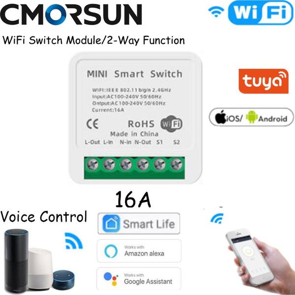 smart home control 16a wifi light switch breaker module diy life/tuya app remote control,work with alexa google 2/3 way support
smart home control 16a wifi light switch breaker module diy life/tuya app remote control,work with alexa google 2/3 way support