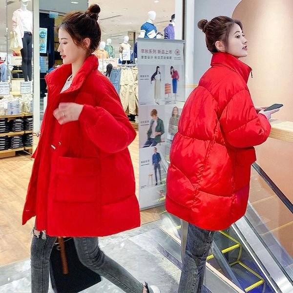 women's down & parkas warm stand-up collar coats winter jackets womens loose cotton coat woman women solid outwear, Black
women's down & parkas warm stand-up collar coats winter jackets womens loose cotton coat woman women solid outwear, Black