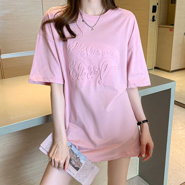summer oversize long t shirt for dress women tshirt short sleeve tee shirt femme loose three-dimensional letters 210604, White
summer oversize long t shirt for dress women tshirt short sleeve tee shirt femme loose three-dimensional letters 210604, White