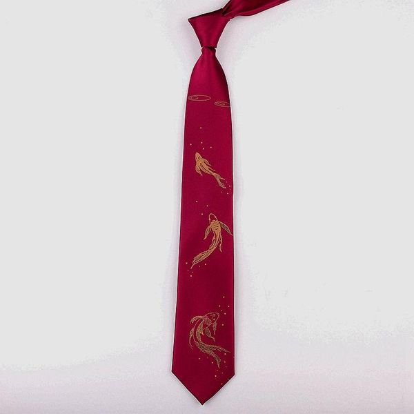 bow ties male men's original fortune koi wine red 7cm hand printed tie female students retro personality gift necktie, Black;gray
bow ties male men's original fortune koi wine red 7cm hand printed tie female students retro personality gift necktie, Black;gray