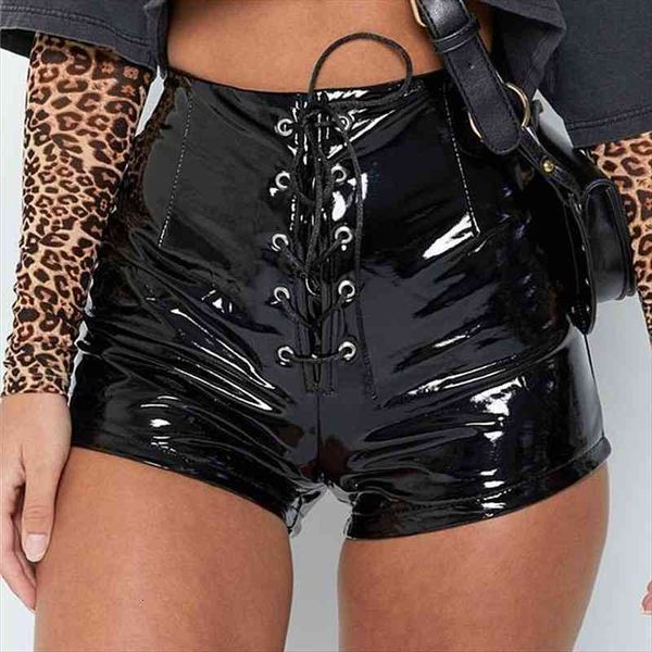 women leather shorts lace up wet look vinyl shorts slim bag hip high waist girls short de mujer latex, White;black
women leather shorts lace up wet look vinyl shorts slim bag hip high waist girls short de mujer latex, White;black