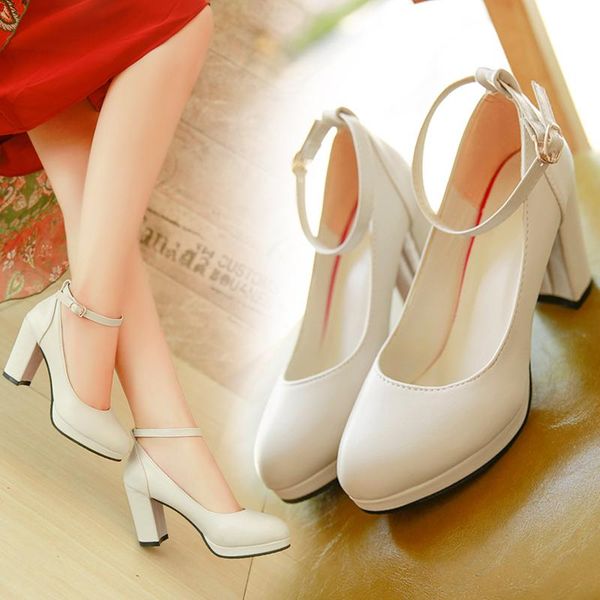 dress shoes high heel large size women's round head single shallow mouth fashion wild and comfortable square, Black
dress shoes high heel large size women's round head single shallow mouth fashion wild and comfortable square, Black