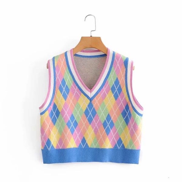 sweaters 2021 women vest knitted sleeveless colorful argyle casual fashion woman sweater pullovers femme vetement ropa mujer, White;black
sweaters 2021 women vest knitted sleeveless colorful argyle casual fashion woman sweater pullovers femme vetement ropa mujer, White;black