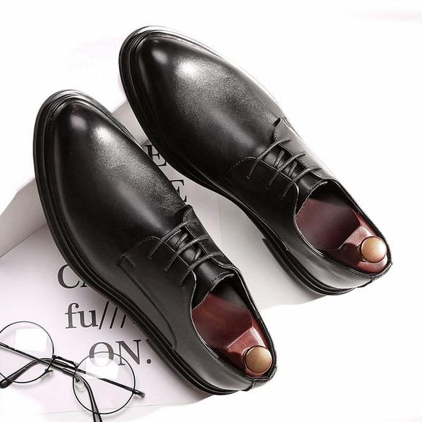 dress shoes desai men korean fashion pointy casual men's spring summer autumn winter leather business flats, Black
dress shoes desai men korean fashion pointy casual men's spring summer autumn winter leather business flats, Black