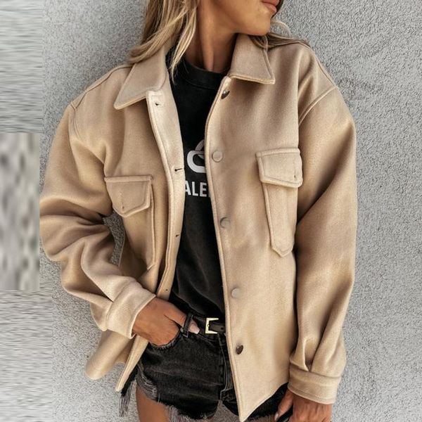 women's jackets autumn women solid office jacket overcoat winter long sleeve lapel single breasted button wool coat 2021 vintage outerw, Black;brown
women's jackets autumn women solid office jacket overcoat winter long sleeve lapel single breasted button wool coat 2021 vintage outerw, Black;brown