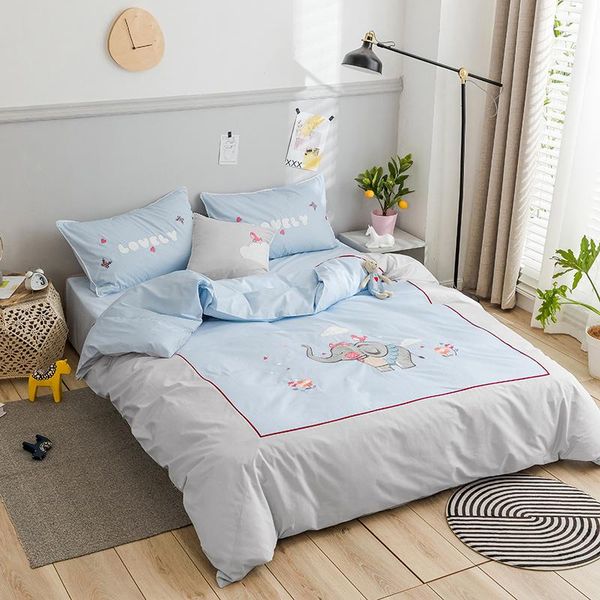 bedding sets home bedroom cotton 4pcs set cartoon elephant bed linen bedclothes duvet cover flat sheet pillowcase /full/twin
bedding sets home bedroom cotton 4pcs set cartoon elephant bed linen bedclothes duvet cover flat sheet pillowcase /full/twin