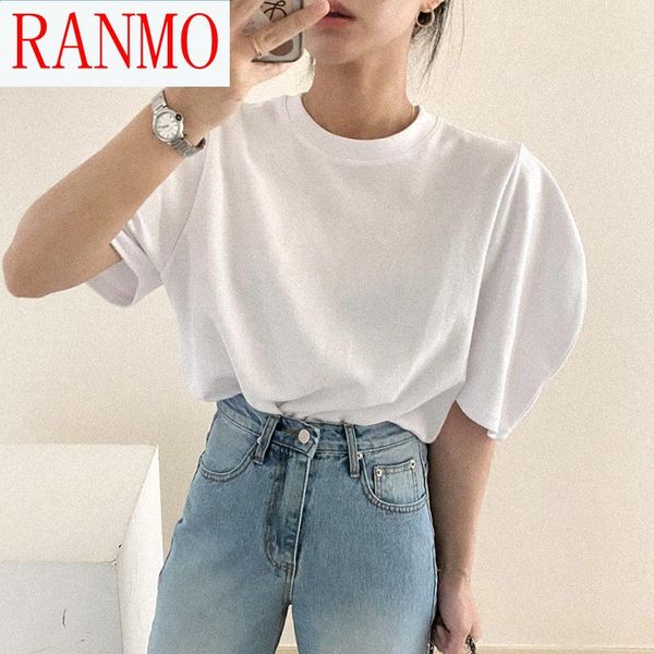 summer women casual solid color puff sleeve shirt loose simple o-neck short t-shirt women's, White
summer women casual solid color puff sleeve shirt loose simple o-neck short t-shirt women's, White