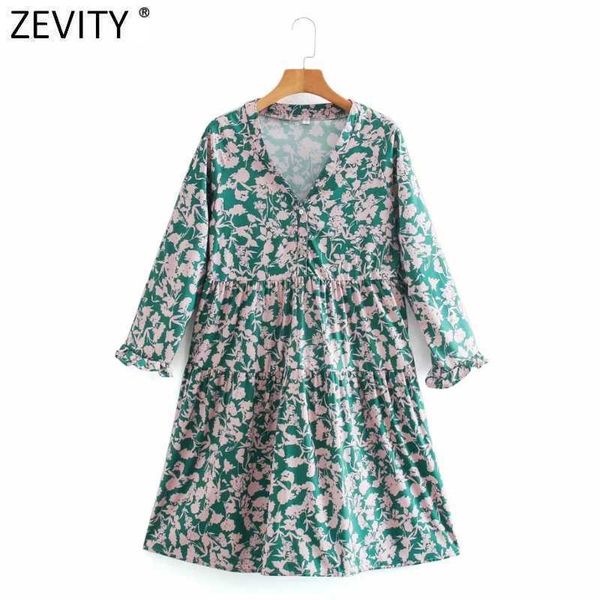 zevity women elegant v neck floral print pleats mini dress chic female three quarter sleeve ruffles a line vestido ds5006 210603, Black;gray
zevity women elegant v neck floral print pleats mini dress chic female three quarter sleeve ruffles a line vestido ds5006 210603, Black;gray