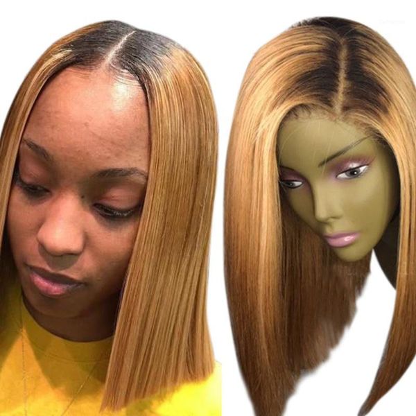 short bob ombre 4/27 color 13*4 lace front middle ratio 150% human hair wigs brazilian remy pre-plucked for women1, Black;brown
short bob ombre 4/27 color 13*4 lace front middle ratio 150% human hair wigs brazilian remy pre-plucked for women1, Black;brown