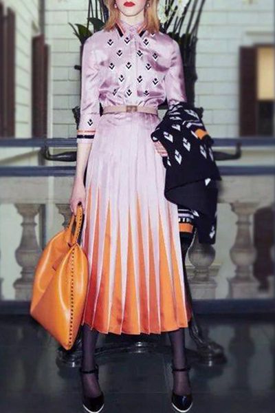 french elegance spring 2021 fashion show high end women's mid long printed shirt dress trend casual dresses, Black;gray
french elegance spring 2021 fashion show high end women's mid long printed shirt dress trend casual dresses, Black;gray