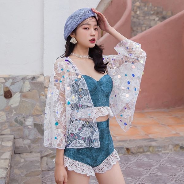 korean lovely girl fairy fan female student little frh cover shirt conservative sweet swimsuit, White;black
korean lovely girl fairy fan female student little frh cover shirt conservative sweet swimsuit, White;black
