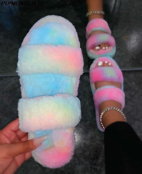 puimentiua indoor home furry slippers warm rainbow color casual flat with slipper outdoor non-slip shoes girl, Black
puimentiua indoor home furry slippers warm rainbow color casual flat with slipper outdoor non-slip shoes girl, Black