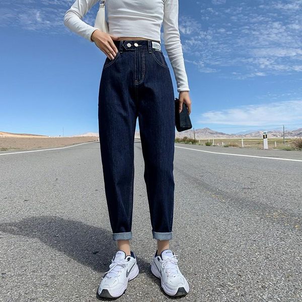 women's jeans guuzyuviz autumn winter jean taille haute femme plus size loose mom high waist denim harem pants woman, Blue
women's jeans guuzyuviz autumn winter jean taille haute femme plus size loose mom high waist denim harem pants woman, Blue