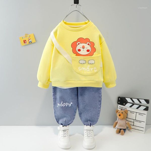 clothing sets baby boys cartoon long sleeve t-shirt hoodies + denim jeans trousers casual girls children's kids 2pcs suits, White
clothing sets baby boys cartoon long sleeve t-shirt hoodies + denim jeans trousers casual girls children's kids 2pcs suits, White
