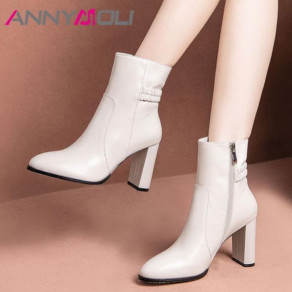 boots annymoli winter ankle women natural genuine leather chunky heel short zipper extreme high shoes lady size 34-39, Black
boots annymoli winter ankle women natural genuine leather chunky heel short zipper extreme high shoes lady size 34-39, Black