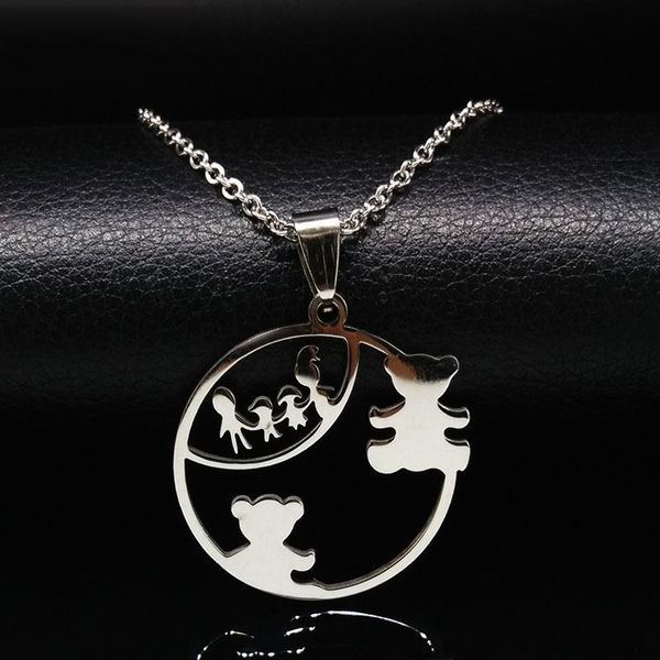 pendant necklaces mama bear stainless steel women silver color choker necklace mother/kids christmas gifts jewelry collares mujer n
pendant necklaces mama bear stainless steel women silver color choker necklace mother/kids christmas gifts jewelry collares mujer n