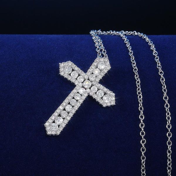 luxury silver color cross crystal chokers cubic zirconia pendant necklace women female drop jewelry wholesale gift necklaces
luxury silver color cross crystal chokers cubic zirconia pendant necklace women female drop jewelry wholesale gift necklaces