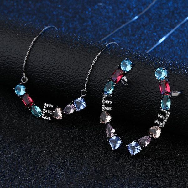 earrings & necklace funmode wholesale luxury design black gun plated chain women bridal jewelry sets fs15, Silver
earrings & necklace funmode wholesale luxury design black gun plated chain women bridal jewelry sets fs15, Silver