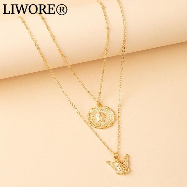 chains fashion chain necklace women multilayer retro portrait ladies pendant clavicle jewelry, Silver
chains fashion chain necklace women multilayer retro portrait ladies pendant clavicle jewelry, Silver