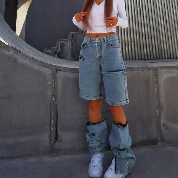 women jeans irregular removable high waisted vintage casual denim waist pants jean trousers 7kgk women's, Blue
women jeans irregular removable high waisted vintage casual denim waist pants jean trousers 7kgk women's, Blue