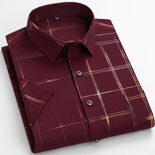 men's dress shirts short-sleeved shirt summer arrival anti-wrinkle printed casual thin plaid soft cool front pocket fomal office clothi, White;black
men's dress shirts short-sleeved shirt summer arrival anti-wrinkle printed casual thin plaid soft cool front pocket fomal office clothi, White;black