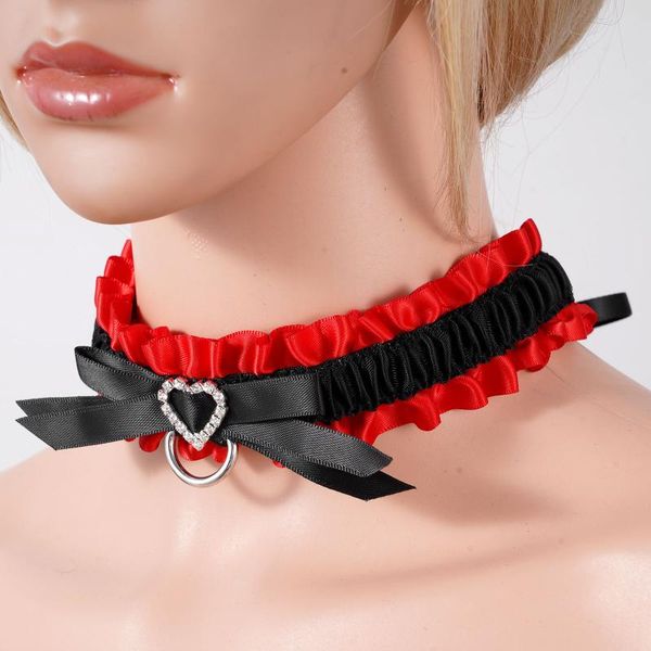 chokers 2021 fashion necklace women cute ruffle bowknot heart shape diamond collar self-tied ribbon straps choker charm jewelry, Golden;silver
chokers 2021 fashion necklace women cute ruffle bowknot heart shape diamond collar self-tied ribbon straps choker charm jewelry, Golden;silver