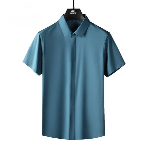 men clothing 2021 summer men's shirt laminated seamless solid color comfortable stretch short-sleeved casual shirts, White;black
men clothing 2021 summer men's shirt laminated seamless solid color comfortable stretch short-sleeved casual shirts, White;black