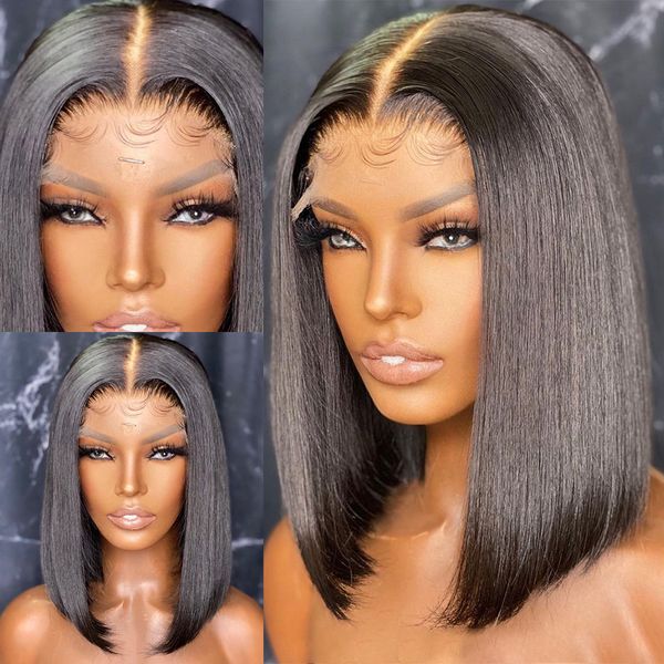 14inches natural straight bob wig middle part short black wig heat resistant fiber synthetic wigs for black women with baby hair
14inches natural straight bob wig middle part short black wig heat resistant fiber synthetic wigs for black women with baby hair