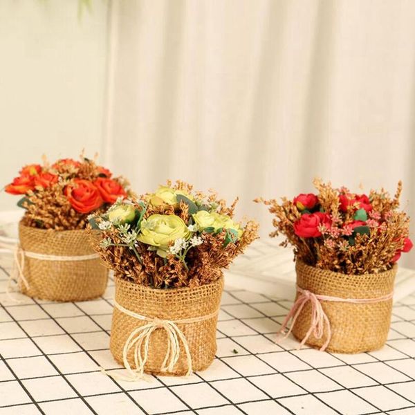 decorative flowers & wreaths 3pcs artificial potted silk rose arrangements bonsai house office restaurant table centerpieces windowsill deco
decorative flowers & wreaths 3pcs artificial potted silk rose arrangements bonsai house office restaurant table centerpieces windowsill deco