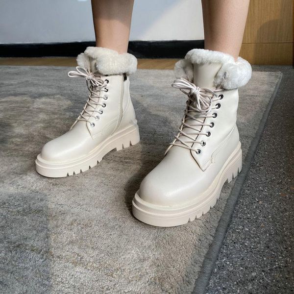 boots fashion winter women 2021 ladies ankle genuine leather warm wool lace up motorcycle, Black
boots fashion winter women 2021 ladies ankle genuine leather warm wool lace up motorcycle, Black