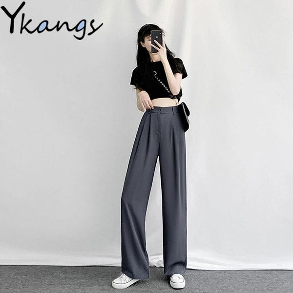 women's pants & capris korean style casual high waist women straight solid loose ulzzang trousers elegant 2021 fashion clothes ins ladi, Black;white
women's pants & capris korean style casual high waist women straight solid loose ulzzang trousers elegant 2021 fashion clothes ins ladi, Black;white